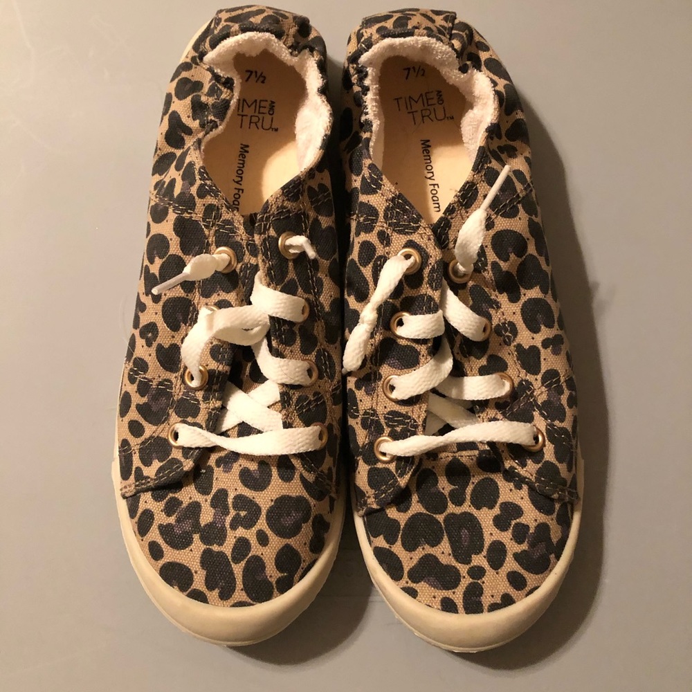 Leopard Slip On Shoes